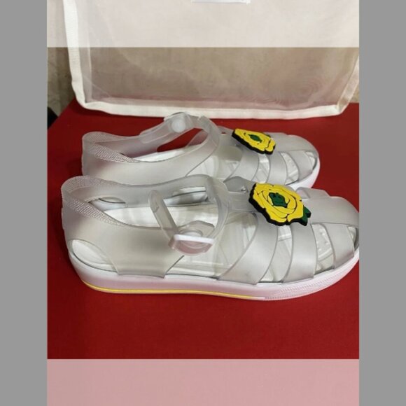 Dolce&Gabbana NWT Girl's DG Logo Jelly Sandals (Sizd 12 Toddler) - Picture 6 of 7